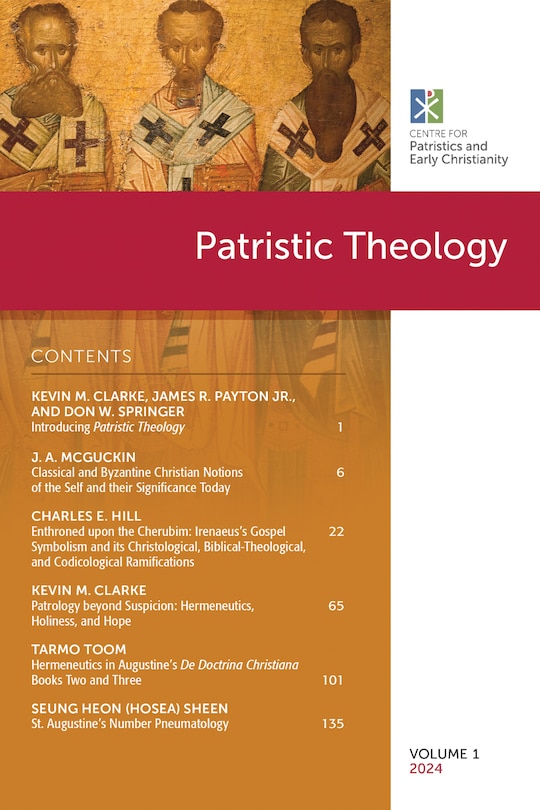 Front cover_Patristic Theology, Volume 1