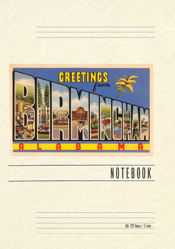 Couverture_Vintage Lined Notebook Greetings from Birmingham