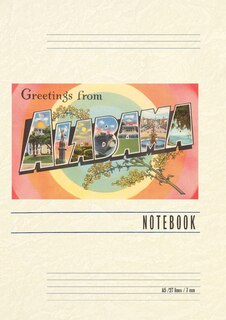 Front cover_Vintage Lined Notebook Greetings from Alabama