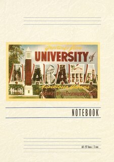 Couverture_Vintage Lined Notebook Greetings from University of Alabama, Tuscaloosa