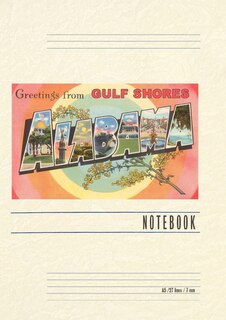 Front cover_Vintage Lined Notebook Greetings from Gulf Shores
