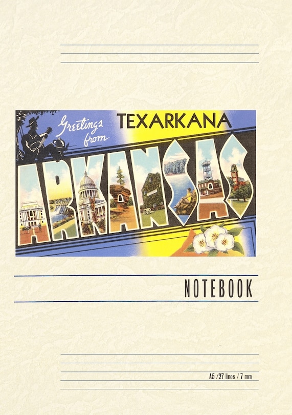 Front cover_Vintage Lined Notebook Greetings from Texarkana
