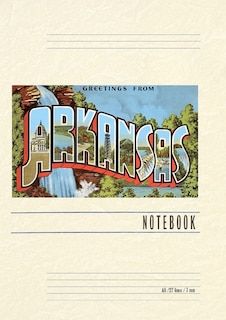 Front cover_Vintage Lined Notebook Greetings from Arkansas