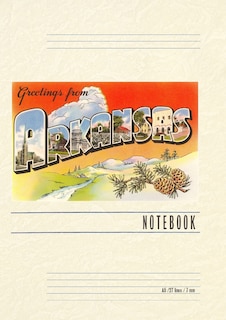 Couverture_Vintage Lined Notebook Greetings from Arkansas