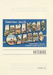 Couverture_Vintage Lined Notebook Greetings from the Arkansas Ozarks