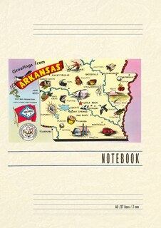 Front cover_Vintage Lined Notebook Greetings from Arkansas