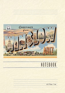 Front cover_Vintage Lined Notebook Greetings from Winslow
