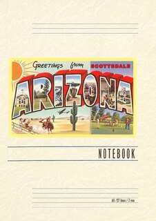 Front cover_Vintage Lined Notebook Greetings from Scottsdale, Arizona