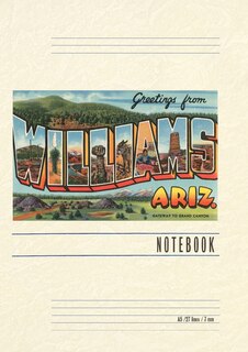 Front cover_Vintage Lined Notebook Greetings from Williams