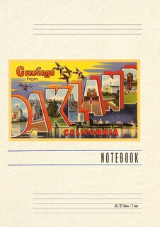 Front cover_Vintage Lined Notebook Greetings from Oakland, California
