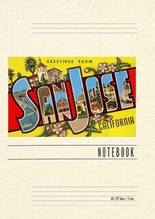 Front cover_Vintage Lined Notebook Greetings from San Jose, California