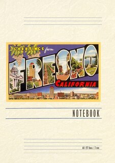 Couverture_Vintage Lined Notebook Greetings from Fresno, California