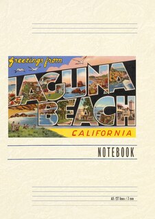 Couverture_Vintage Lined Notebook Greetings from Laguna Beach, California