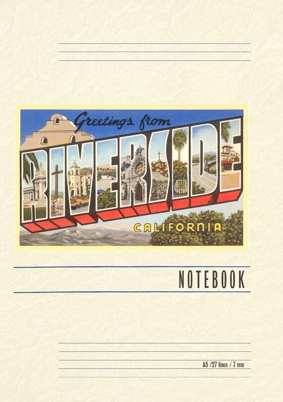 Couverture_Vintage Lined Notebook Greetings from Riverside, California