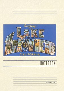 Front cover_Vintage Lined Notebook Greetings from Lake Arrowhead, California