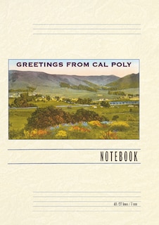 Front cover_Vintage Lined Notebook Greetings from Cal Poly, San Luis Obispo