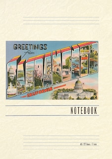 Couverture_Vintage Lined Notebook Greetings from Sacramento, California