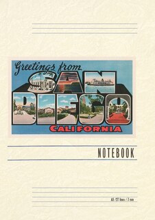 Couverture_Vintage Lined Notebook Greetings from San Diego, California