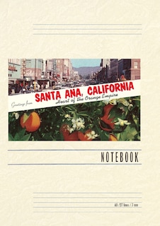 Front cover_Vintage Lined Notebook Greetings from Santa Ana, California