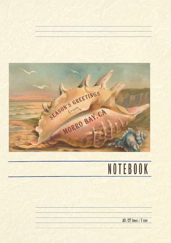 Couverture_Vintage Lined Notebook Seasons Greetings from Morro Bay