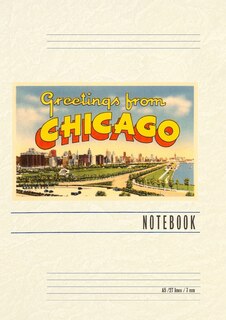 Front cover_Vintage Lined Notebook Greetings from Chicago, Illinois