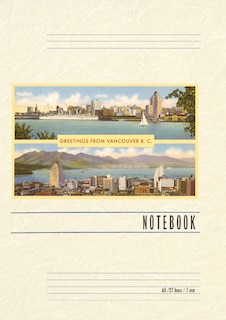 Front cover_Vintage Lined Notebook Greetings from Victoria, BC, Canada