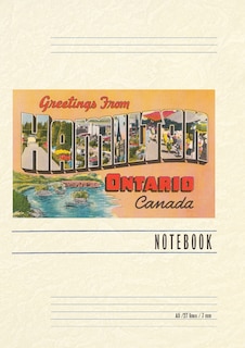 Front cover_Vintage Lined Notebook Greetings from Hamilton, Ontario, Canada