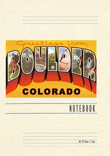 Couverture_Vintage Lined Notebook Greetings from Boulder, Colorado