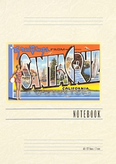 Couverture_Vintage Lined Notebook Greetings from Santa Cruz, California