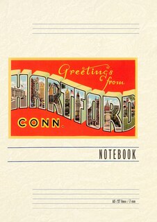 Front cover_Vintage Lined Notebook Greetings from Hartford