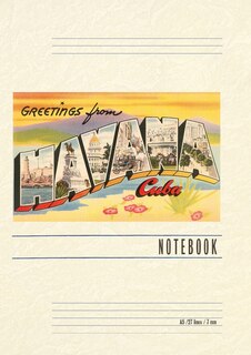 Couverture_Vintage Lined Notebook Greetings from Havana, Cuba