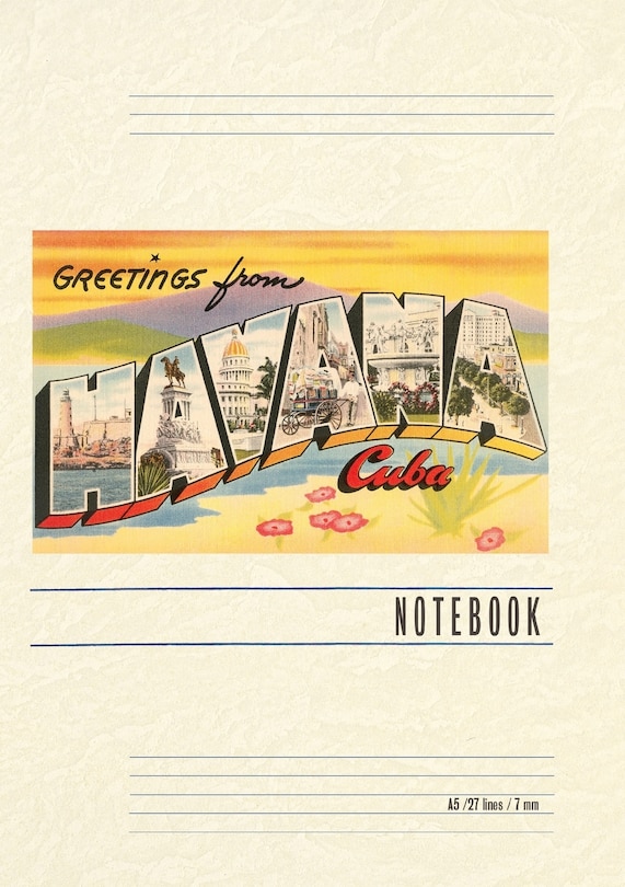Couverture_Vintage Lined Notebook Greetings from Havana, Cuba