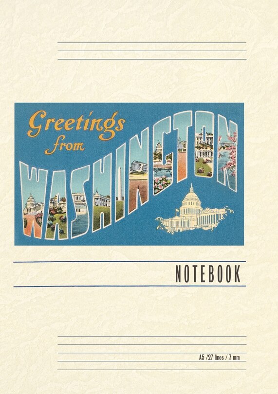 Front cover_Vintage Lined Notebook Greetings from Washington, DC