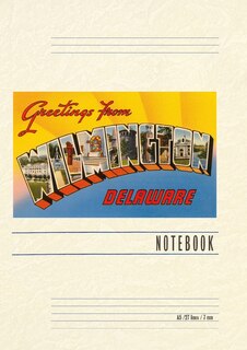 Front cover_Vintage Lined Notebook Greetings from Wilmington