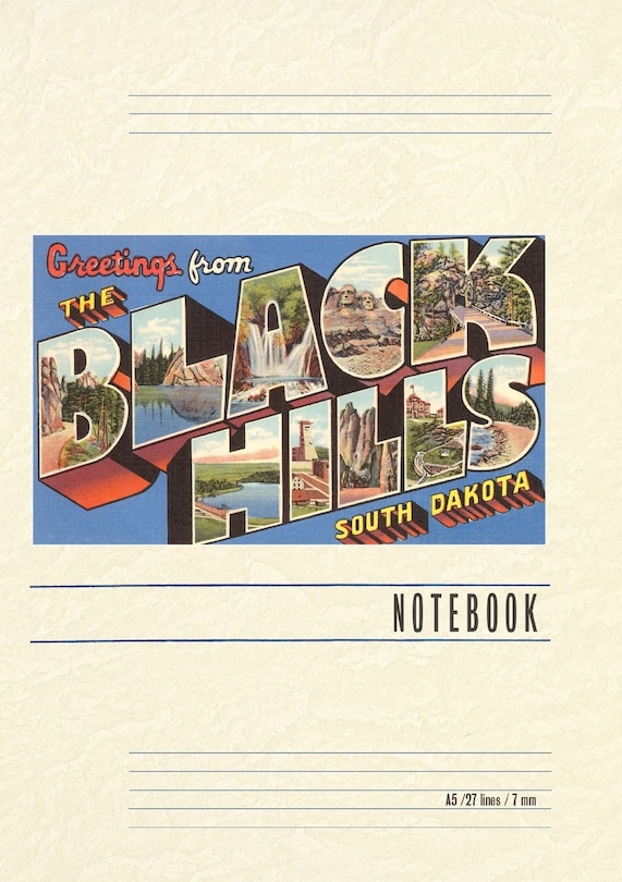 Couverture_Vintage Lined Notebook Greetings from the Black Hills