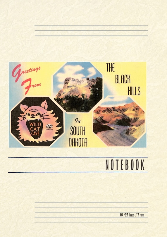 Couverture_Vintage Lined Notebook Greetings from The Black Hills