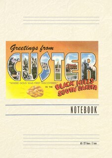 Front cover_Vintage Lined Notebook Greetings from Custer in the Black Hills