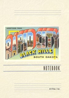 Front cover_Vintage Lined Notebook Greetings from Rapid City, Black Hills