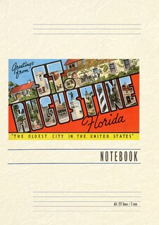 Front cover_Vintage Lined Notebook Greetings from St. Augustine, Florida