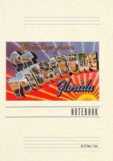 Front cover_Vintage Lined Notebook Greetings from St. Petersburg, Florida