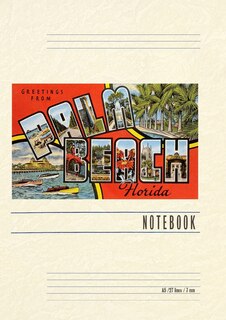 Couverture_Vintage Lined Notebook Greetings from Palm Beach, Florida