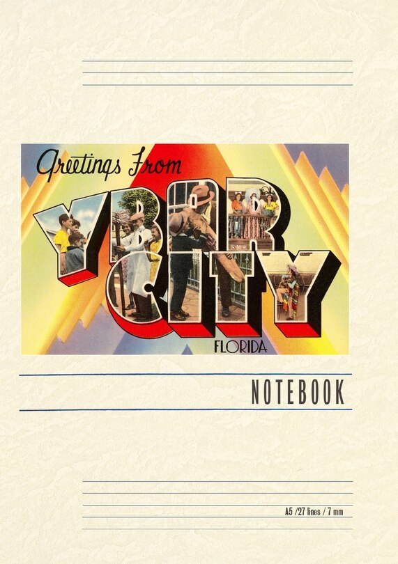 Couverture_Vintage Lined Notebook Greetings from Ybor city, Florida