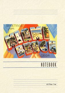 Couverture_Vintage Lined Notebook Greetings from Miami Beach