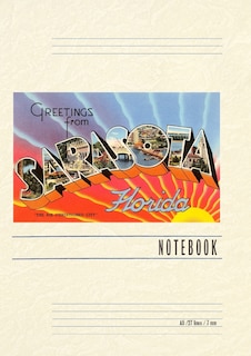 Front cover_Vintage Lined Notebook Greetings from Sarasota, Florida
