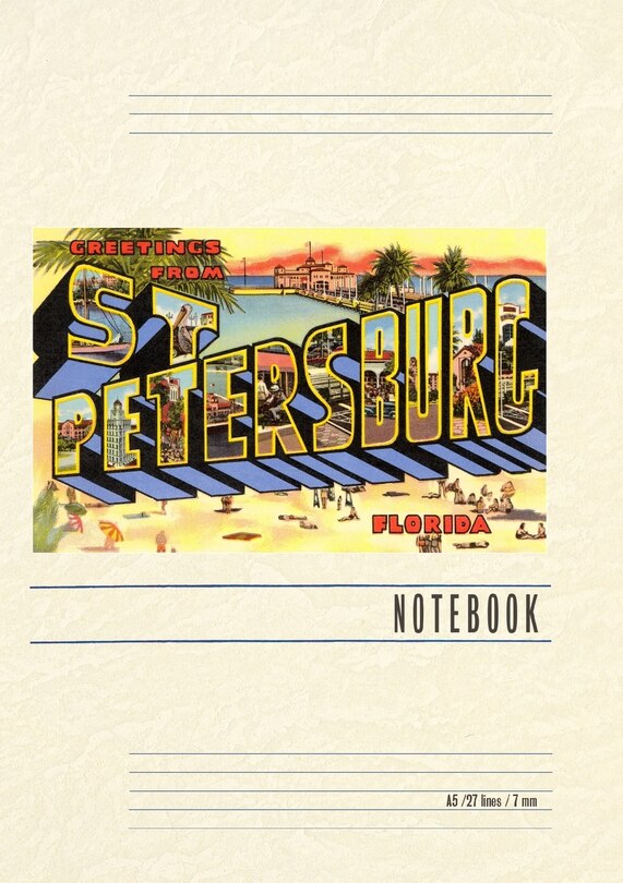 Couverture_Vintage Lined Notebook Greetings from St. Petersburg, Florida