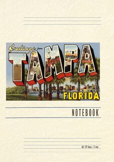 Front cover_Vintage Lined Notebook Greetings from Tampa, Florida