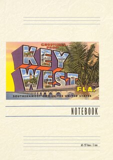 Front cover_Vintage Lined Notebook Greetings from Key West, Florida