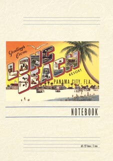 Front cover_Vintage Lined Notebook Greetings from Long Beach, Florida