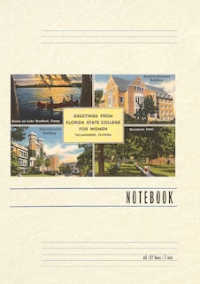 Front cover_Vintage Lined Notebook Greetings from Florida State, Tallahassee, Florida