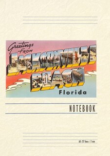 Front cover_Vintage Lined Notebook Greetings from Jacksonville Beach, Florida